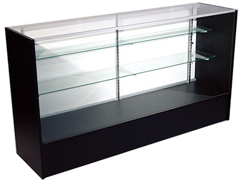  Displays2go 6' Counter Glass Showcases with Side